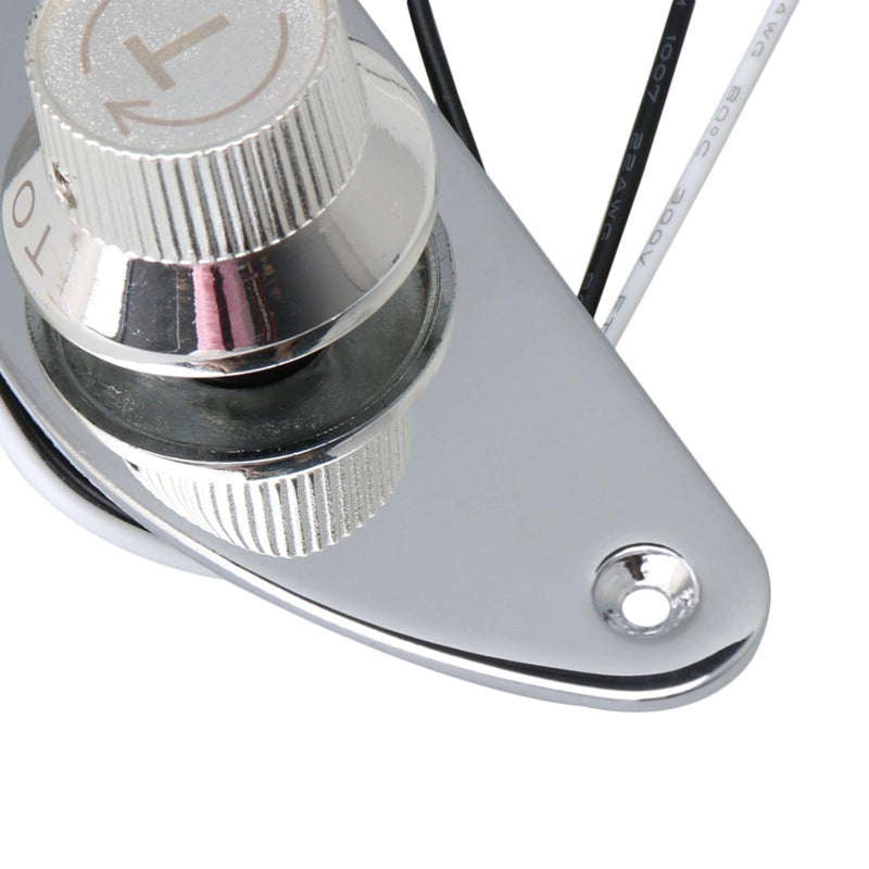 Lovermusic Silver 4.92inch Length Metal Prewired Guitar Control Plate Telecaster Control Plate Replacement Parts for Electric Guitar - Image 4